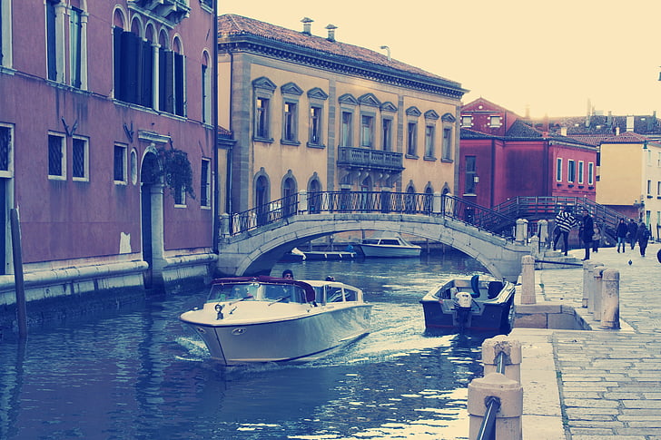 water, travel, boat, reflection, vacation, architecture, gondola