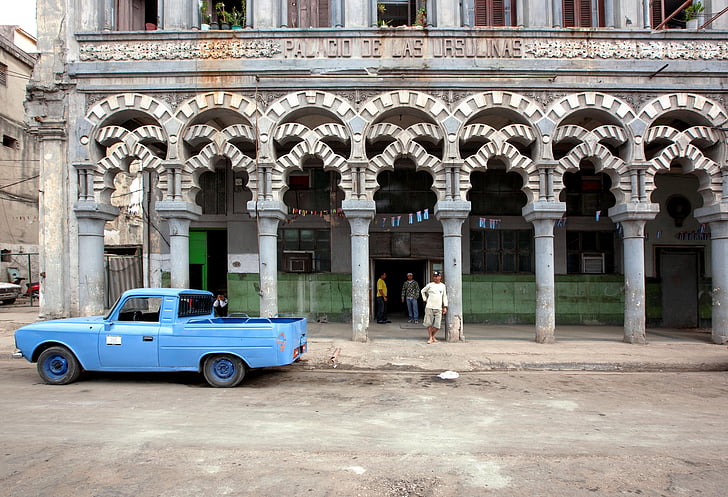 Kuba, Havana, auto, Oldtimer, Crom, klasické, Retro