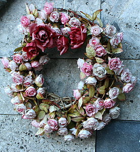 rosary, roses, wreath, romance, romantic, love, flower