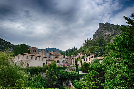 Saint-guilhem, village, France
