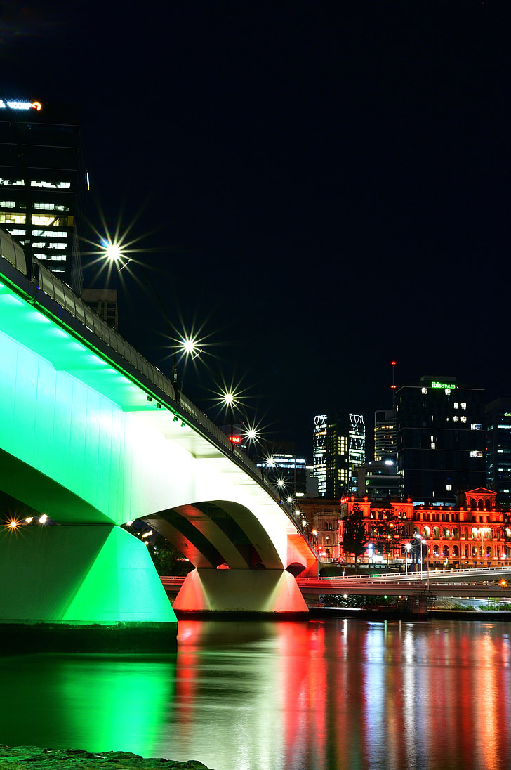 Brisbane, Bridge, Aust, Australia, Queensland, huoneis, City