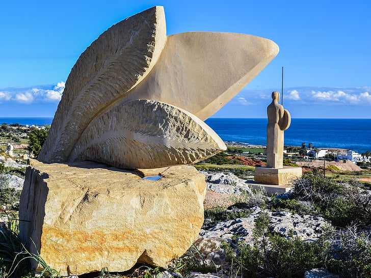 Kypros, Ayia napa, veistospuisto, Art, Ulkouima, veistos, ulkoilmamuseo