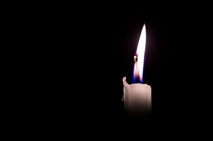 candles, dark, light, black, white, alone, still alive