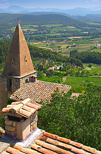 france, provence, church, holiday, village, south of france, field
