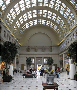 Gare Union, architecture, Washington, DC, é.-u., voyage, public