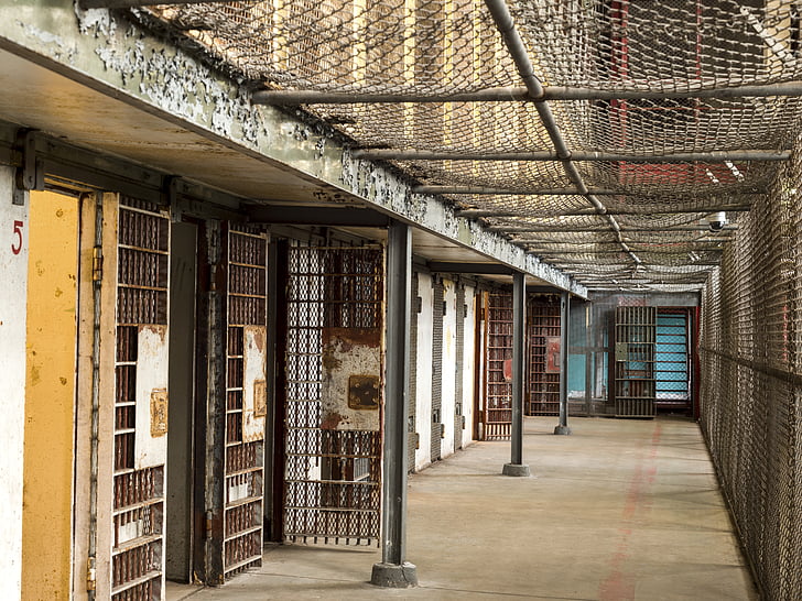 φυλακή, κελί, Slammer, κελί της φυλακής, πτέρυγα φυλακής, σωλήνα, σιδερένια πόρτα