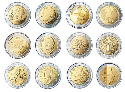 Banca, business, collezione di monete, monete, valuta, deposito, Euro