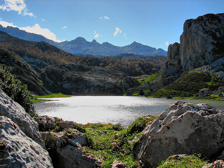 езеро, пейзаж, вода, природата, Испания