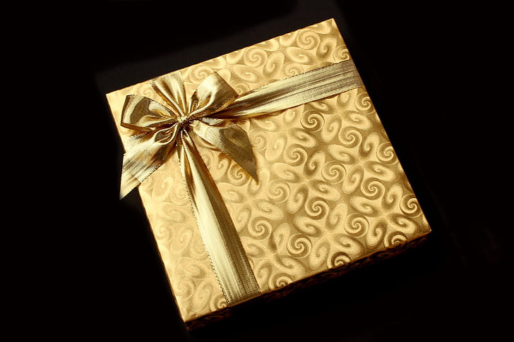 подарък, кутия, настоящите, фон, отдих, панделка, нос