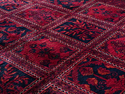koberec, červená, vázaný prodej, hedvábí, vlna, centrum tkaní koberců, vazba
