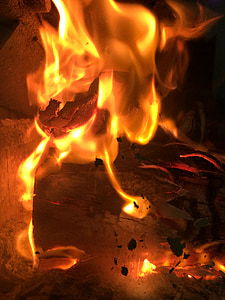 ไฟไหม้, ความร้อน, zalamandra, ลีนา