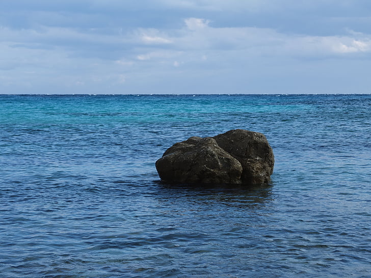 Mar, Roca, l'aigua, Mediterrània, cel, l'estiu, pedra