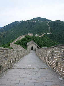 Velká čínská zeď, čínské zdi, Mutianyu, Peking, starověké, orientační bod, slavný