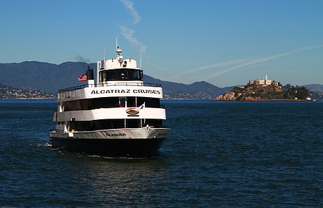 Alcatraz kryssning, båt, fartyg, San francisco, turism, tur, kryssning