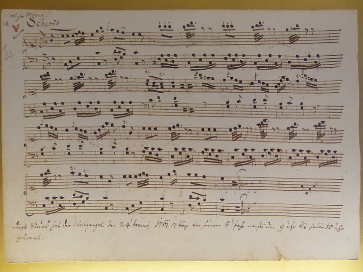 endnu en notebook, musik, Leopold mozart, Mozart, Salzburg, Maria anna mozart