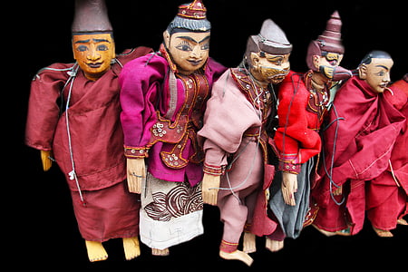 fantoches, marionete, bonecos, brinquedo, religião, estátua, tradição