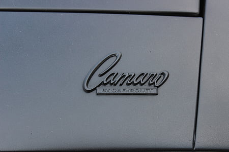 Chevrolet, Camaro, carro esporte, símbolo, ícone de, letras, selo