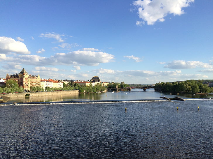 Europa, Prag, Fluss, Tschechische Republik