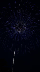 fireworks, summer in japan, night, night sky, light