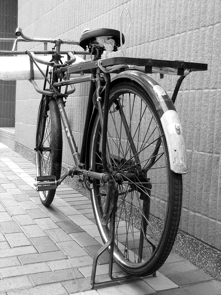 παλιά, ποδήλατο, ποδήλατο, ρετρό, παλιάς χρονολογίας