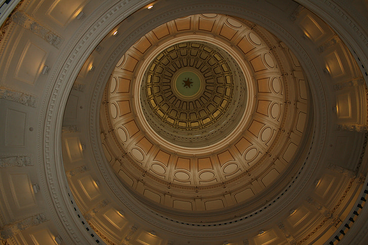 Austin no texas, Capitol, rotunda, arquitetura, poder legislativo, cúpula
