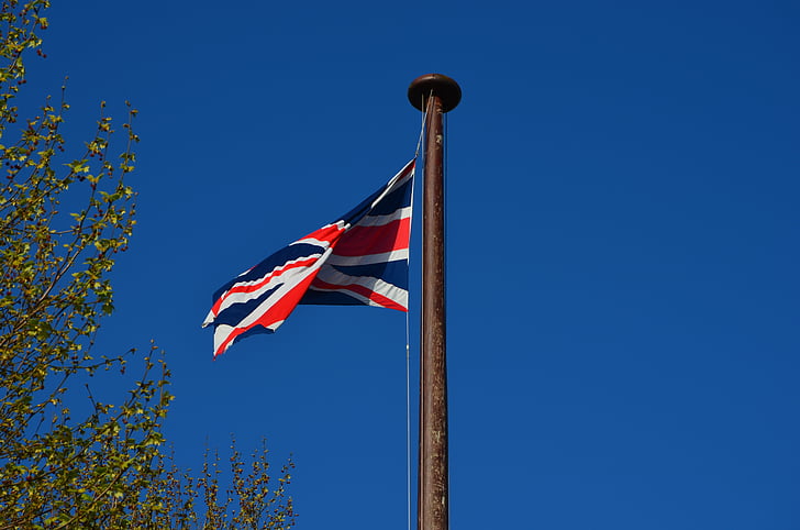 flagga, London, England, Storbritannien, huvudstad
