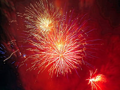 france, festival, fireworks, 14 july, nice, red, blood