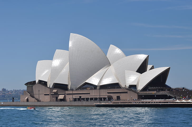 Sydney, Australië, Landmark, haven, het platform, Sydney opera house, Opera house