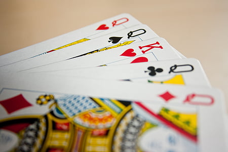 Karten-deck, Könige, Königinnen, Karten, Kasino, Poker, Glücksspiel
