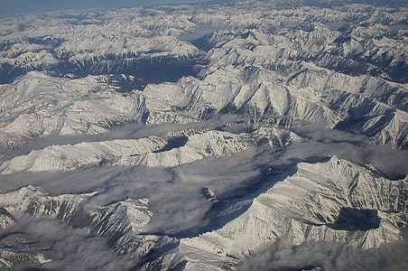 dãy núi, nhìn từ trên cao, cảnh quan, Mt, Baker-snoqualmie national forest, Washington, Hoa Kỳ