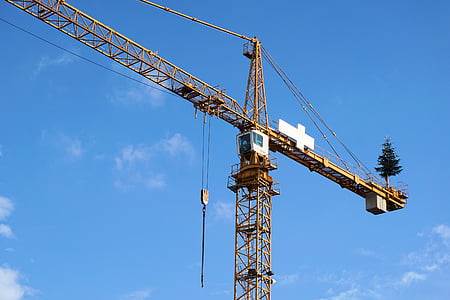 crane, site, baukran, construction work, technology, sky, build