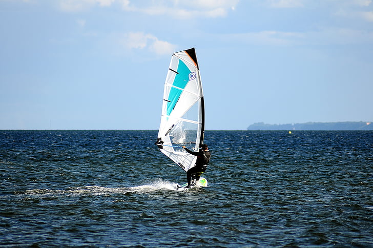 wody, żeglarstwo, wiatr, windsurfing, surfing, Surfer, Łódź