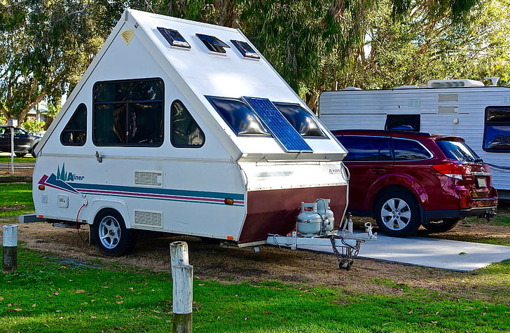 caravana, acampar, RV, Parque de campismo, campista, área de camping, férias