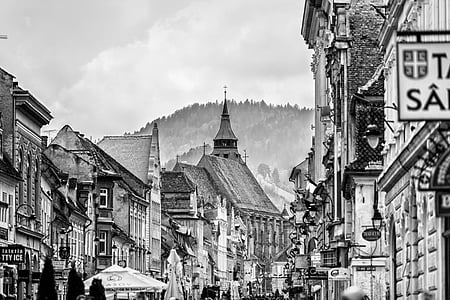 Brasov, cảnh quan thành phố, Transylvania, đô thị, kiến trúc, ngoại thất xây dựng, xây dựng cấu trúc