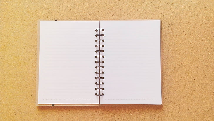 notebook-uri, note, jurnal, a scrie, card, scris, locul de muncă