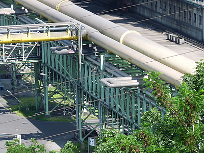 industrie, usine, pour la métallurgie, Pipes, parc industriel, Duisburg, région de la Ruhr