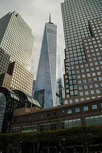 Stany Zjednoczone, Nowy Jork, Manhattan, budynek, Drapacz chmur, miejski scena, Budynek biurowy