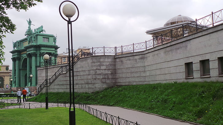 Gate, Narvan riemukaari, muistomerkki, City, Matkailu, rakennus, Pietari