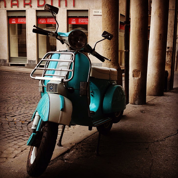Vespa, İtalya, Scooter, Retro, Vintage, Roma, seyahat
