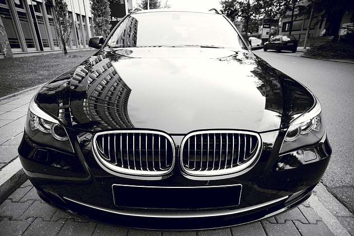 自动, 黑色, 汽车, 车辆, 黑色和白色, 优雅, 时尚
