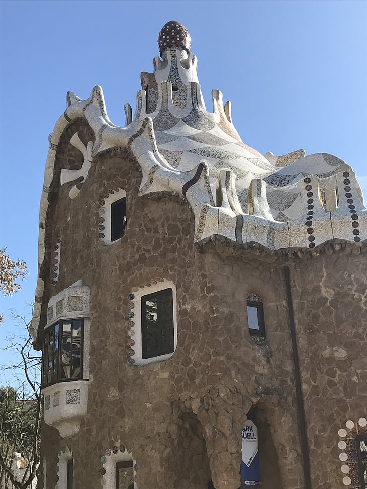 Barcelona, Parc guell, Gaudi, Architektura, Antonio Gaudi, známé místo