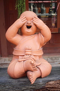 Budda, dane liczbowe, a kois karmienia kaczek, Rzeźba, posąg, Buddyzm, Joga