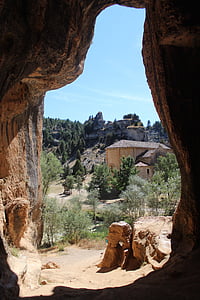 cañón del río lobos, Soria, Španělsko, Ermitáž, Svatý Bartoloměj, Templáři, kostel