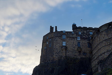 Edinburgh castle, Edinburgh, Škótsko, hrad, Architektúra, pamiatka, budova