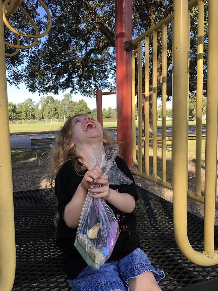 laugh, child, playground, park, fun, childhood, girl