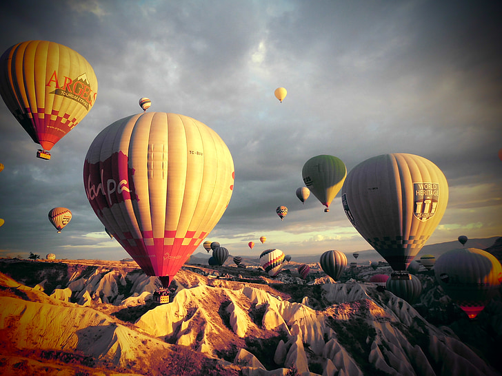 Турция, Kia ОСП-вълна, beolryun, горещ въздух балон, плаващи, топлина - температура, Приключенски