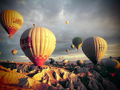 Turquie, Kia cap-vague, beolryun, ballon à air chaud, Flying, chaleur - température, aventure