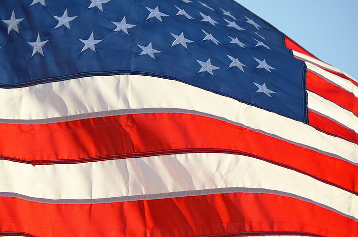 Vereinigte Staaten von Amerika, Flagge, Stars And stripes, alte Herrlichkeit, Hintergrund, USA, amerikanische Flagge