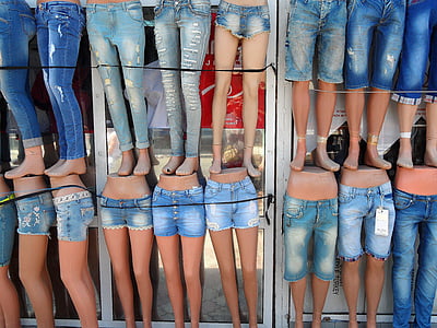 jeans, bukser, kvinde, Ben, Sexet