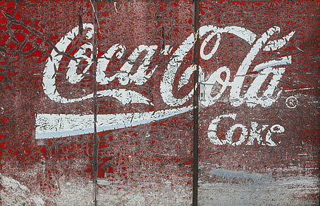 Coca cola, vintage, annuncio, annuncio, retrò, segno, Retro segno